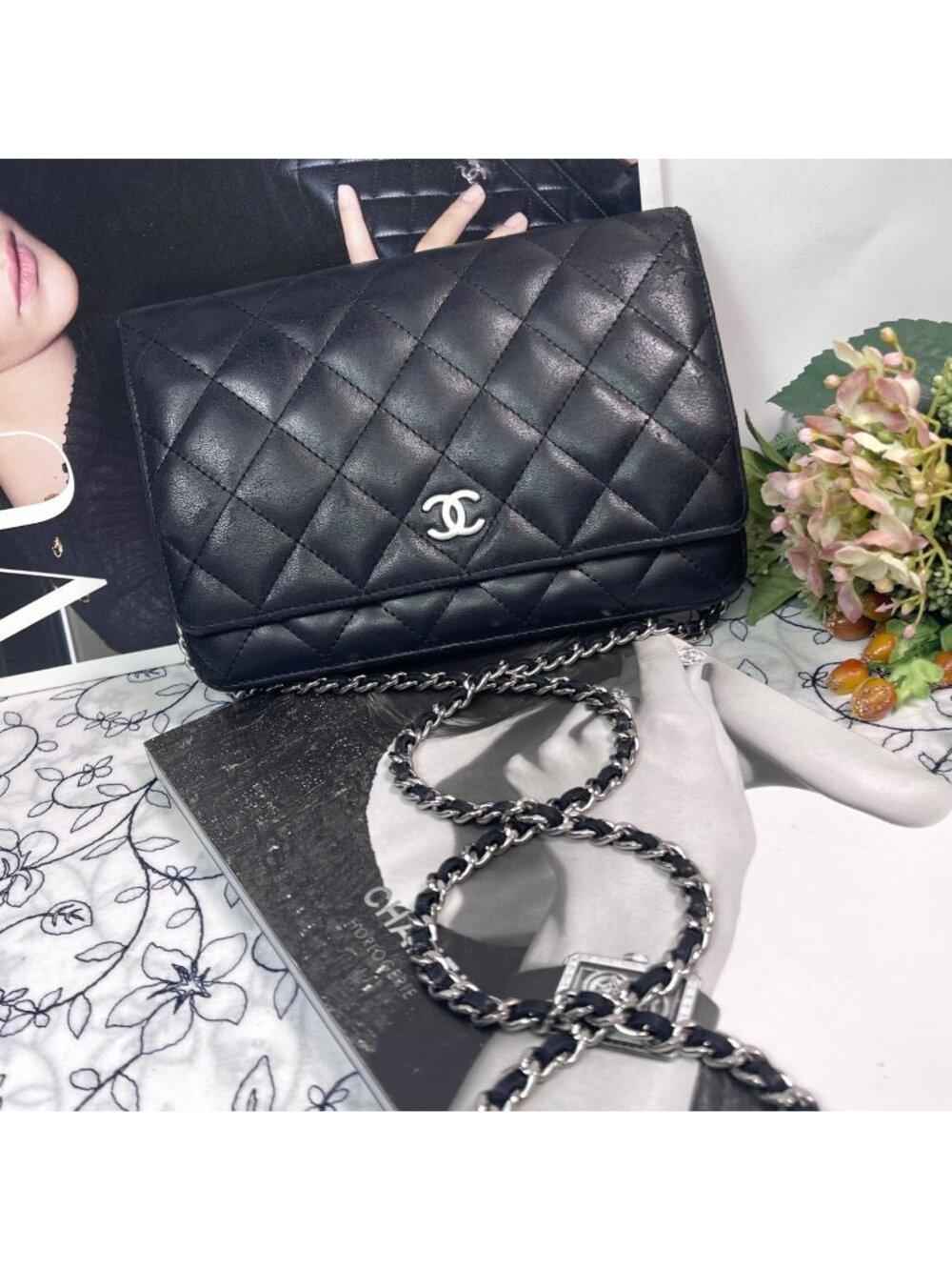 Chanel Chain Wallet Black Quilted Shoulder Bag